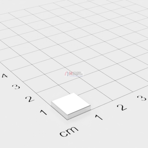 10 x 10 x 2 mm - Квадратный Магнит