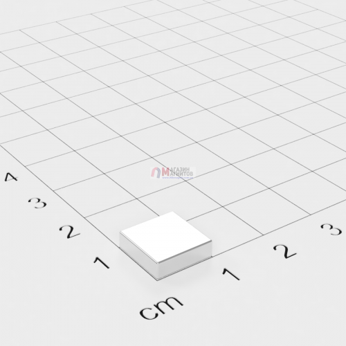 10 x 10 x 3 mm - Квадратный Магнит
