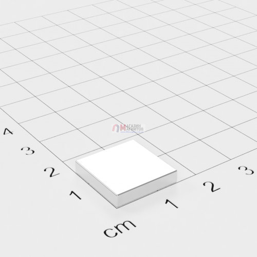 12 х 12 х 3mm DN - Прямоугольный магнит