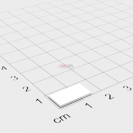 15 x 8 x 2 mm - Прямоугольный магнит