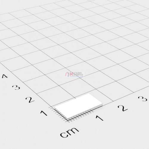 15 x 10 x 2 mm - Прямоугольный магнит