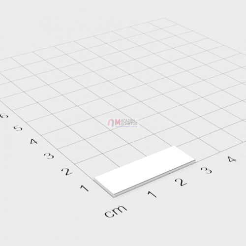 30 x 10 x 2 mm - Прямоугольный магнит