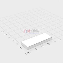 40 x 15 x 5 mm - Прямоугольный магнит