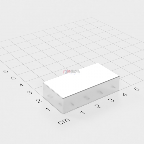 40 x 20 x 8 mm - Прямоугольный магнит