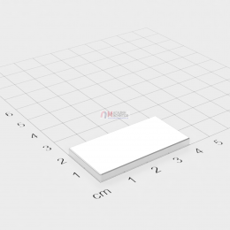 40 x 20 x 3 mm - Прямоугольный магнит