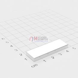 45 x 15 x 7 mm - Прямоугольный магнит