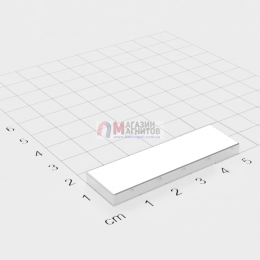 50 x 15 x 5 mm - Прямоугольный магнит