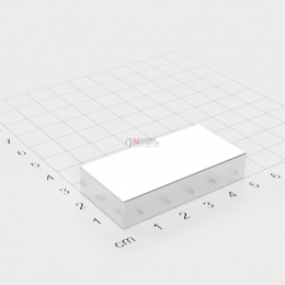50 x 25 x 10 mm DN - Прямоугольный магнит
