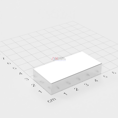 50 x 25 x 10 mm DN - Прямоугольный магнит