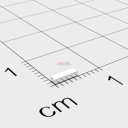 5 x 1,5 x 1mm - Прямоугольный магнит