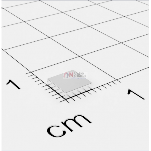 5 x 5 x 1,5 mm - Квадратный Магнит