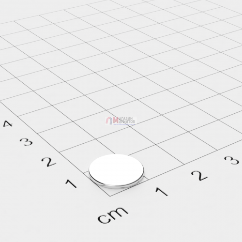 Ø D12 mm х H1,5 mm - Магнит Шайба