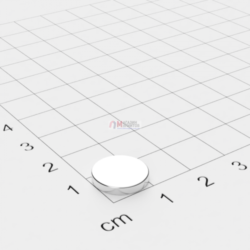 Ø D12 mm х H2 mm - Магнит Шайба