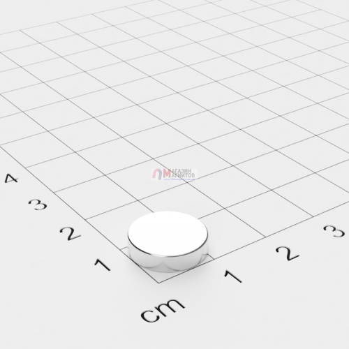 Ø D12 mm х H3 mm - Магнит Шайба
