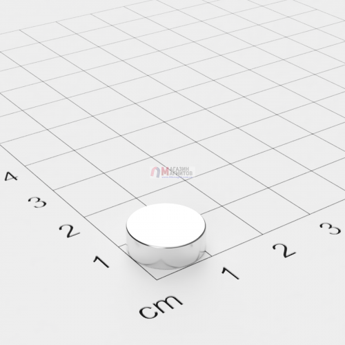 Ø D12 mm х H4 mm - Магнит Шайба