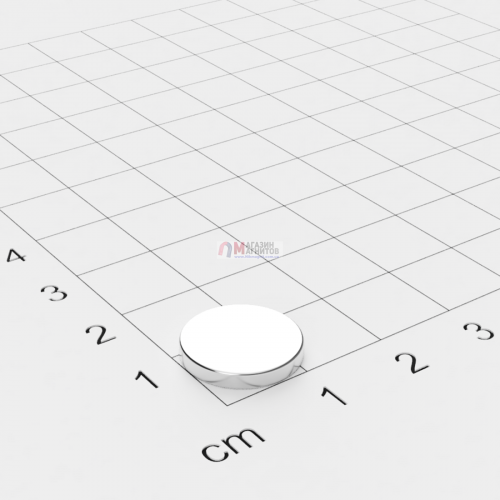 Ø D13 mm х H2 mm - Магнит Шайба