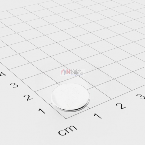 Ø D17 mm х H1 mm - Магнит Шайба