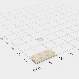 20 x 10 x 1 mm (самоклейка) - Прямоугольный магнит