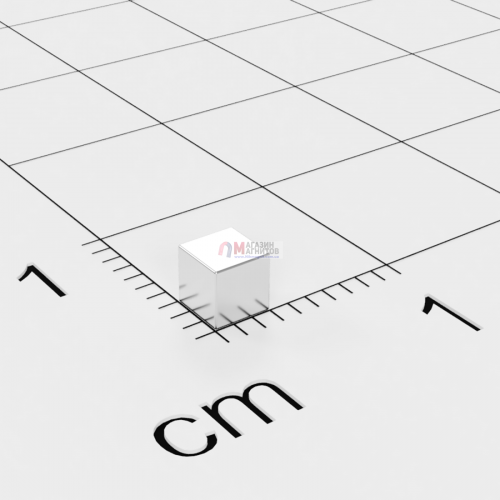 3 x 3 x 3 mm - Магнит Куб