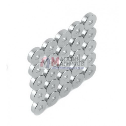 Ø D6 - 2 х H2 mm - Магнит Кольцо