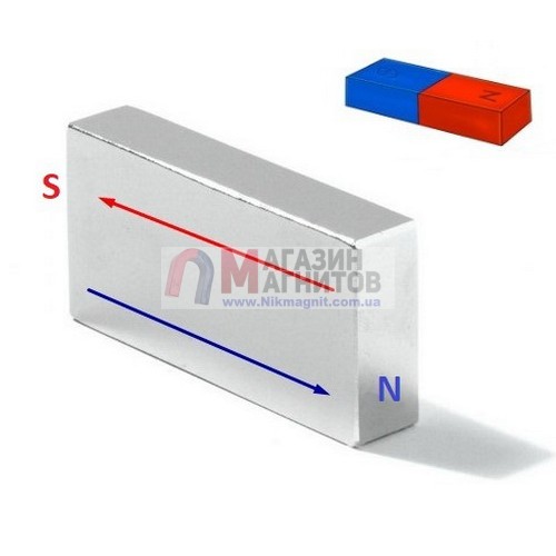50 x 25 x 10 mm DN - Прямоугольный магнит